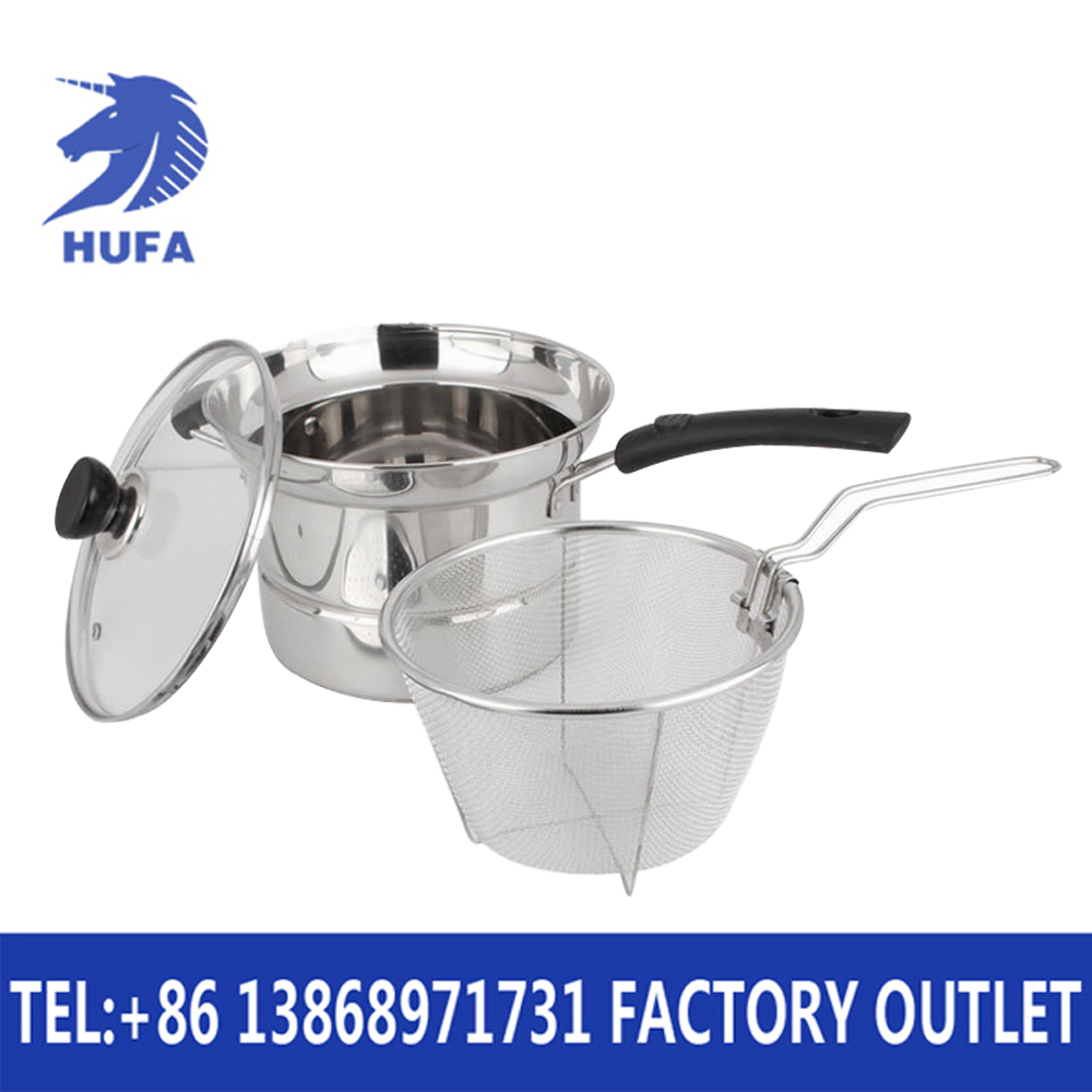 Non magnetic stainless steel noodle pot multi-function cooking pot single handle milk pot soup pot cooking pot kitchen details Picture