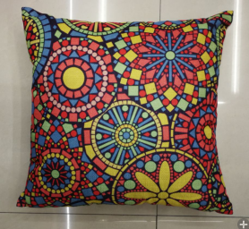 Customized digital printed geometric pattern pillow cushion covers and hotel pillowcases based on provided drawings Application Scenario