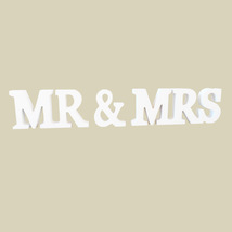 厂家直销热卖爆款大写白色英文字母摆件 MR & MRS 婚礼摆件道具