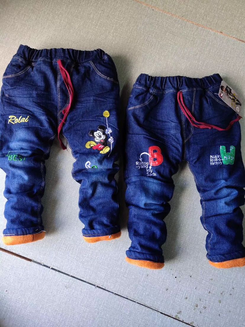 Boy's denim cotton trousers thumbnail