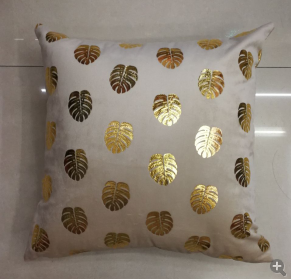 Customize the best-selling Nanhe velvet gold-embossed pillow cushion cover based on your provided image.
