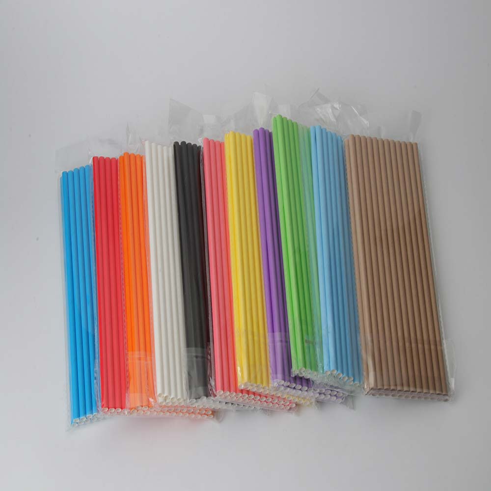 2018厂家直销纸吸管美国FDA LFGB检测纸吸管牛皮纸吸管彩色纸吸管