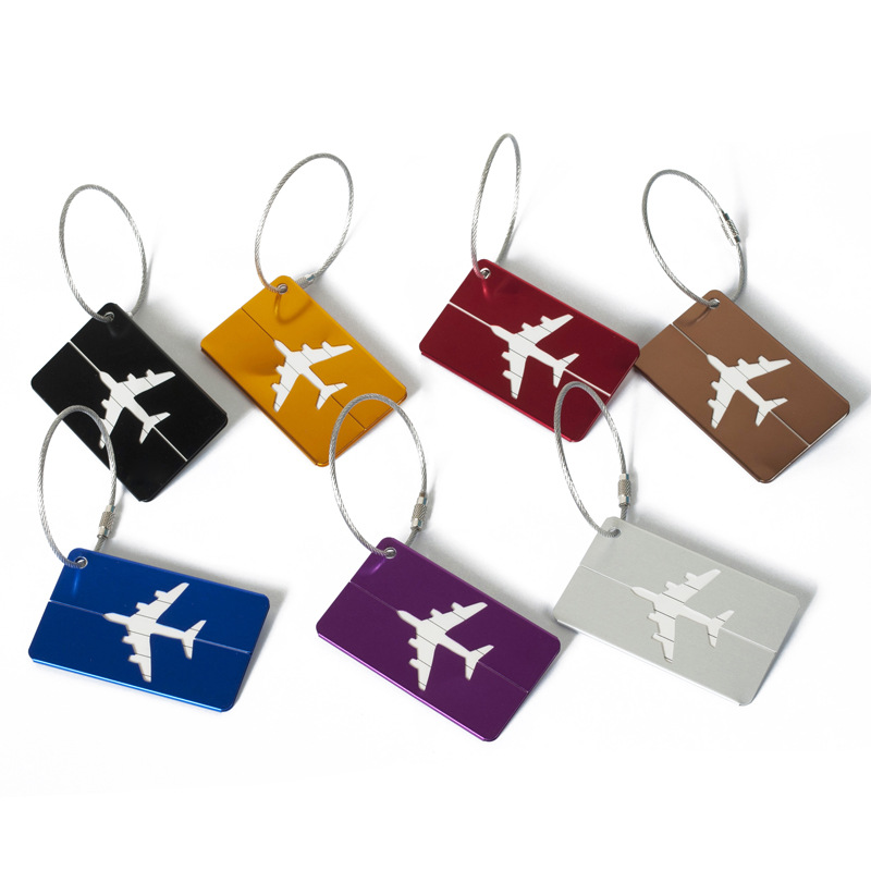 登机金属箱包飞机托运吊卡可定制铝合金行李牌 商务礼品登机牌