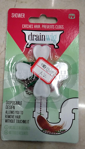 Drain wigTV Hair cleaner, sink anti-clogging hook, drain unclogging device