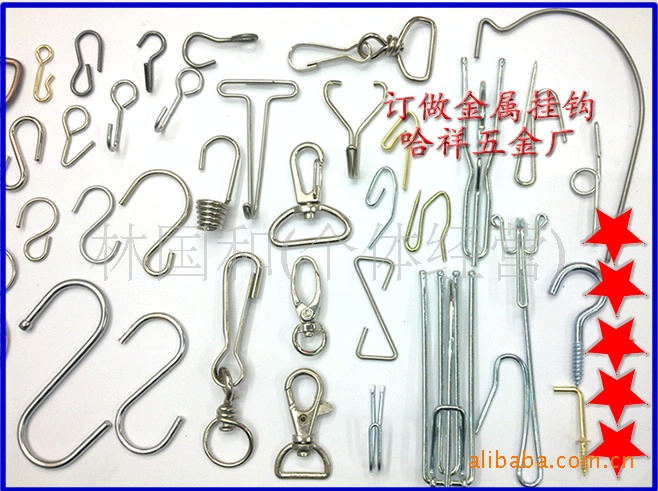 金属S钩 工厂订做 多功能S型挂窗帘钩子 五金铁吊钩 现货细节图