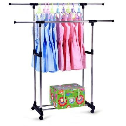双杆晾衣架/晾衣架/置物架细节图