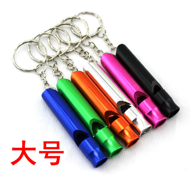 厂家批发　大号户外用品铝合金口哨 救生口哨 求生哨哨子