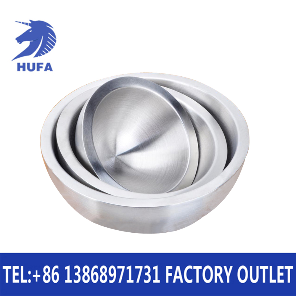 Hotel supplies Bang Chushi borderless double-layer stainless steel salad bowl Specification image