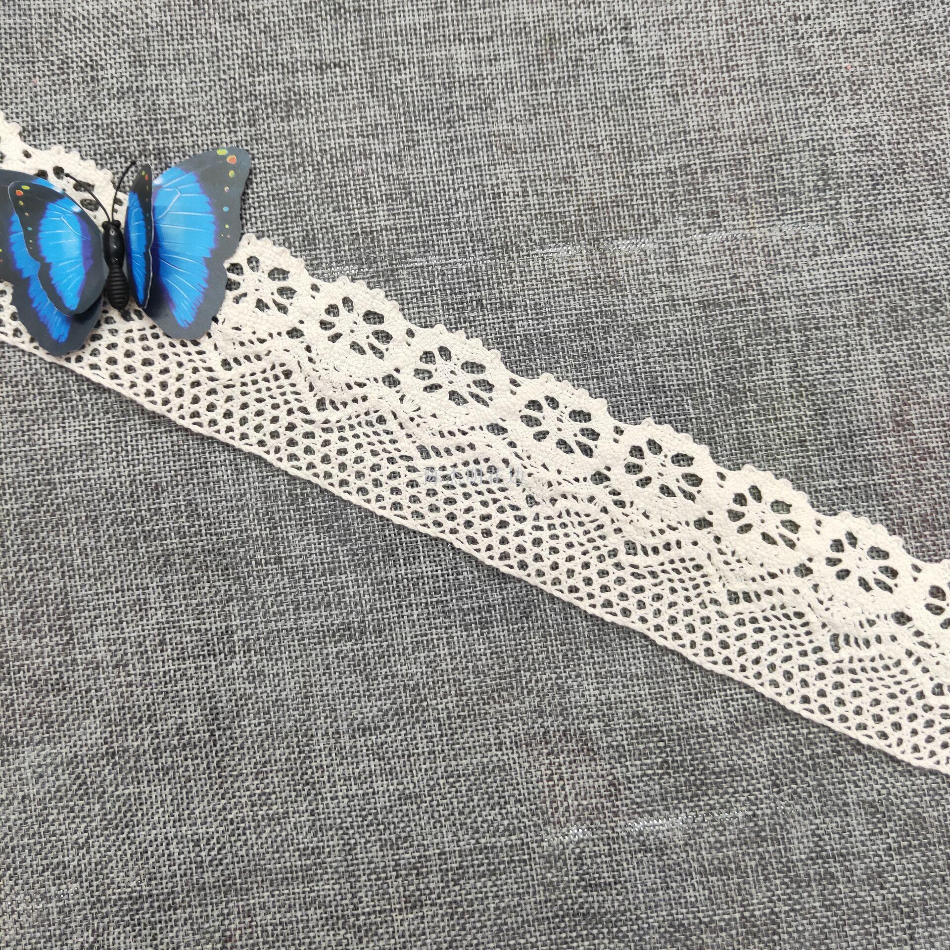 5 cm woven cotton thread lace DIY clothing headwear fabric accessories details Picture