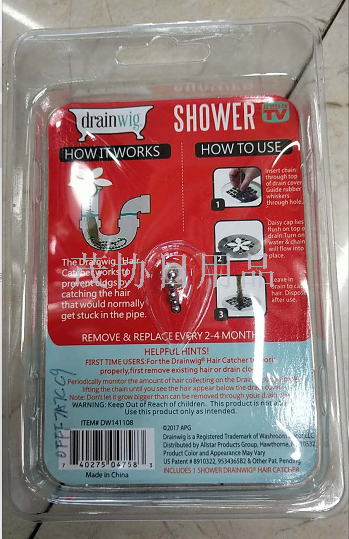 Drain wigTV Hair cleaner, sink anti-clogging hook, drain unclogging device details Picture