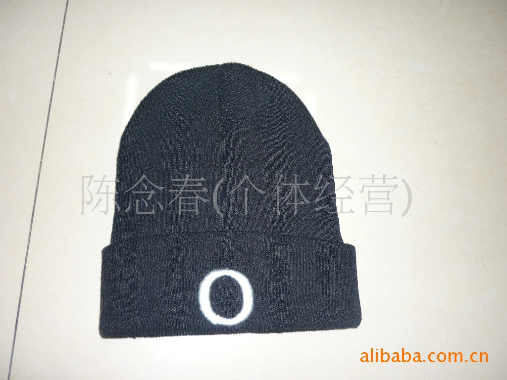 Embroidered letter cap, embroidered skull cap, embroidered cap, ski cap, knitted cap, snow cap