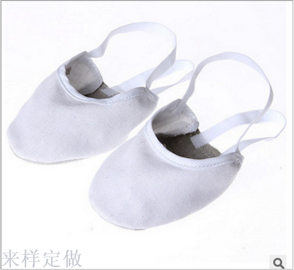 全帆布女艺术体操成人练功鞋儿童软底鞋护脚足尖舞蹈鞋半截鞋批发