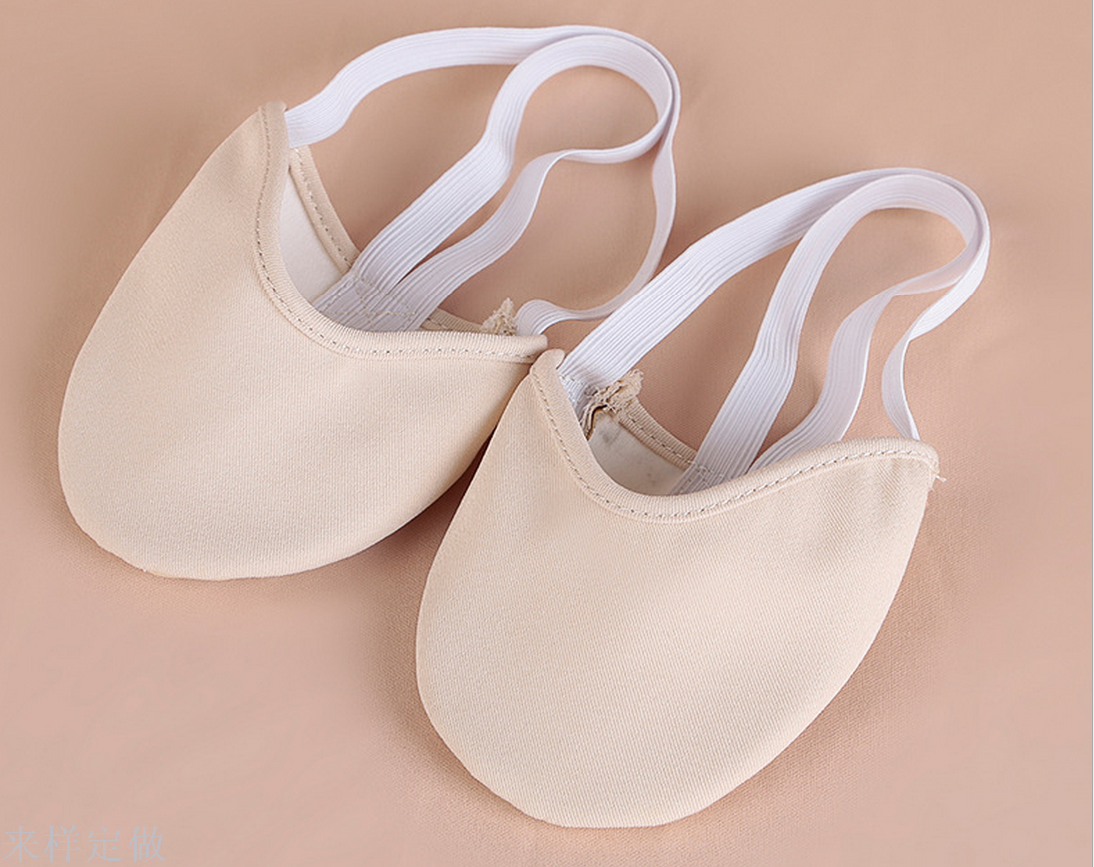 梵之舞2017新款肚皮舞鞋纯色练功鞋舞蹈鞋软底足尖前半脚掌半截鞋