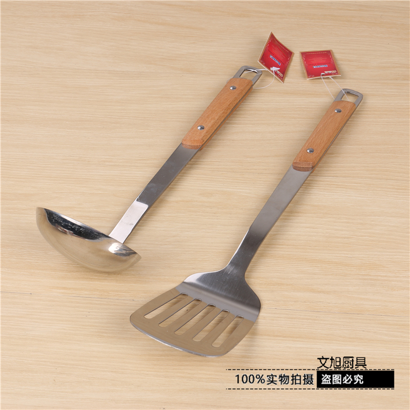 Yiwu quality stainless steel kitchenware, thickened soup spoons, spatulas, cooking spatulas, cookware, cooking tools, kitchenware Specification image