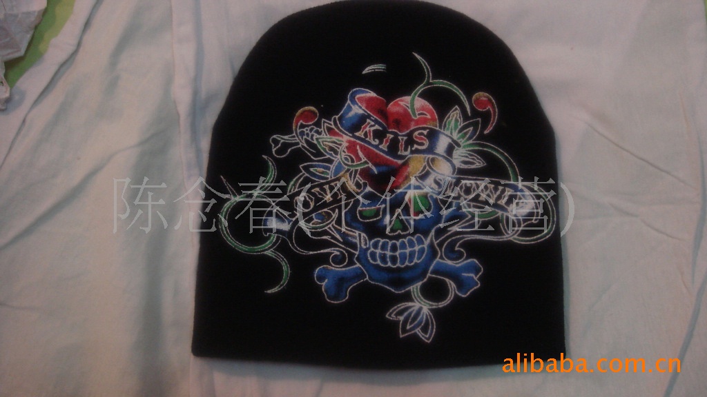 【 Factory Direct Sales 】 Skull cartoon hats, camouflage hats, printed hats, ski hats, pullovers, knitted hats details Picture