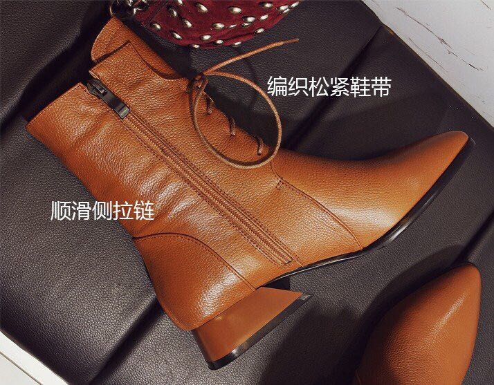 新款欧美风裸靴细节图