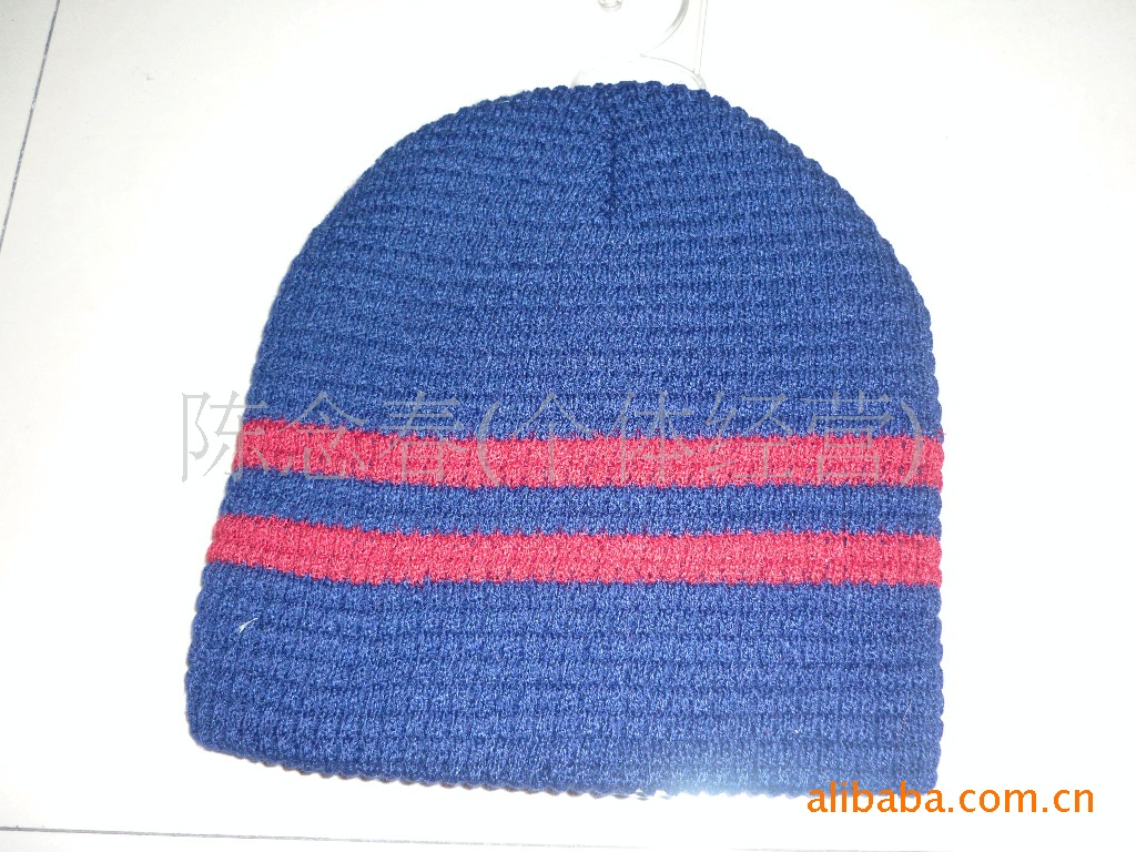 Korean inch fashion striped hats, printed hats, knitted hats, ski hats, truck hats, snow hats details Picture