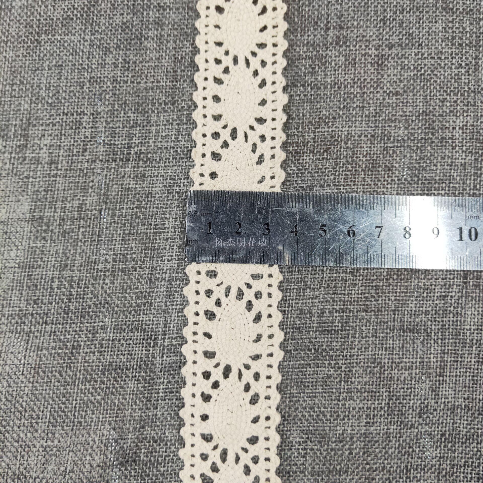 3.5公分双边对称棉线花边 帽子 饰品 DIY辅料细节图