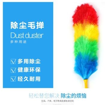 塑料毛掸尘掸鸡毛掸子细节图