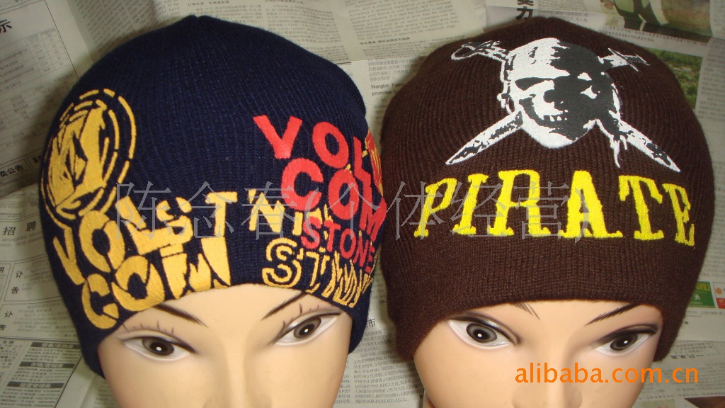 【 Factory Direct Sales 】 Skull cartoon hat, camouflage hat, printed hat, ski hat, pullover hat,/ knitted hat