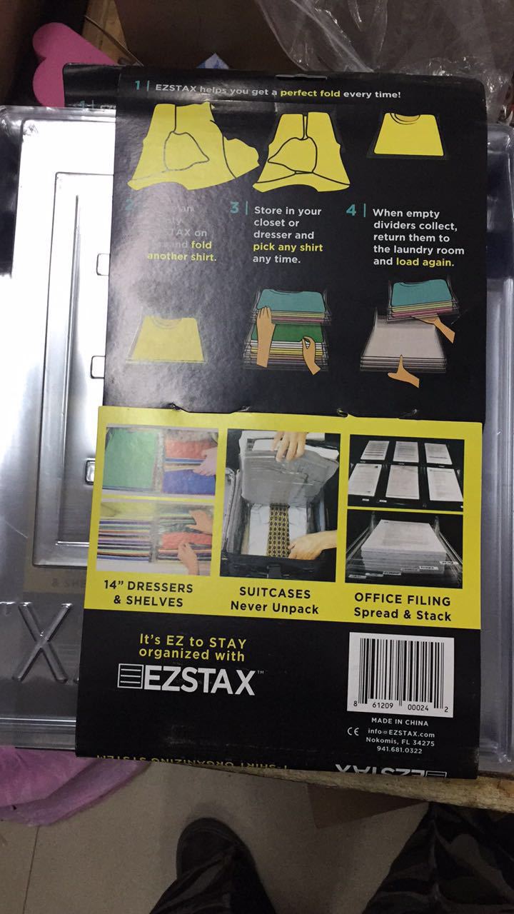 新款ezstax叠衣板 衣物收纳架 免皱简易方便快捷操作 工厂现货细节图