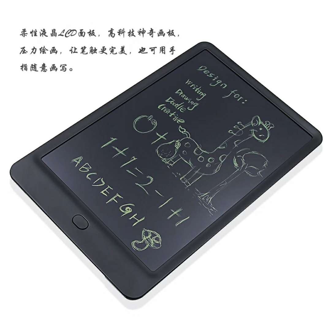 10-inch LCD handwriting pad, drawing, doodling, draft, memo, message, light energy small blackboard Application Scenario
