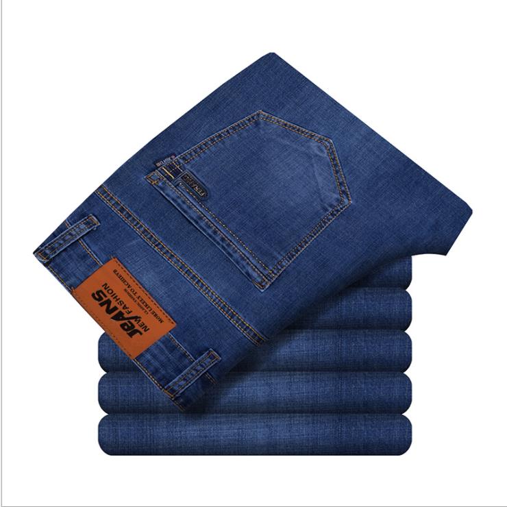 New casual jeans, new men's jeans, men's stretch jeans wholesale details Picture