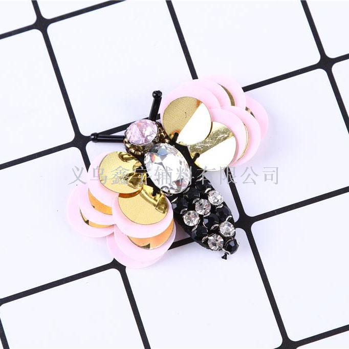 Butterfly Bee Dragonfly Hand Nail Bead Shoes Flower Shoes Flower Clothing Accessories Manufacturers Wholesale details Picture