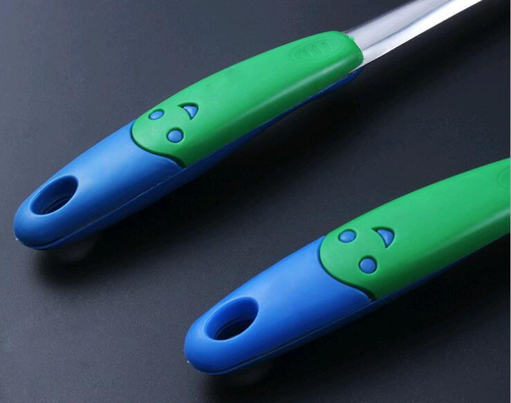 不锈钢厨房烹饪勺铲套装 塑料柄防烫笑脸厨具铲勺两件套产品图