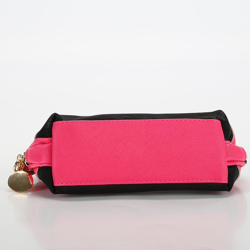 In the summer of 2018, the best-selling shell bag and mesh cosmetic bag in solid color with LOGO printing is a promotional package details Picture