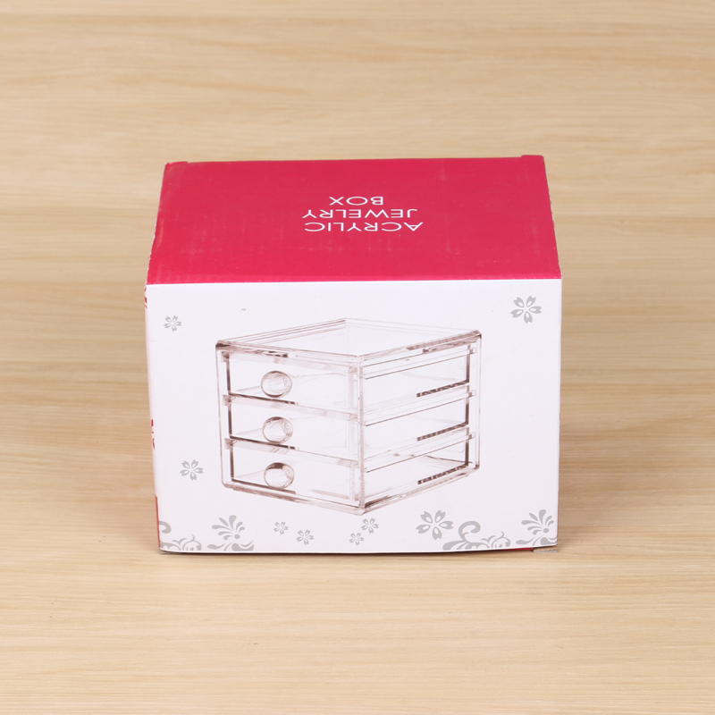 Three-layer pull-out design transparent acrylic storage box for kitchen raw materials and condiments