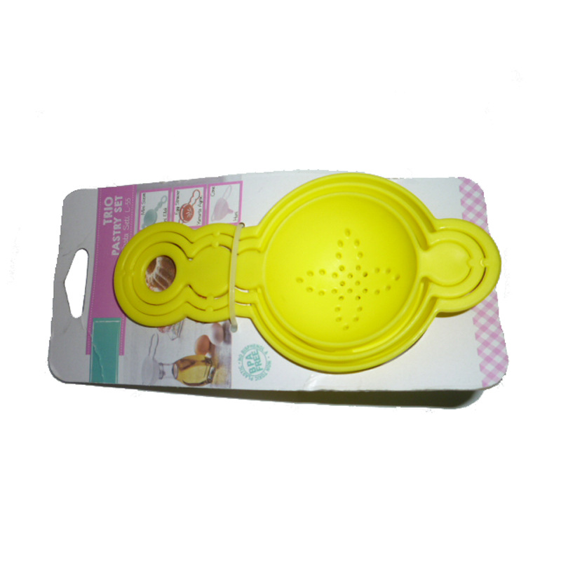 3-piece baking set, mini sieve, egg separator, funnel set, filter set