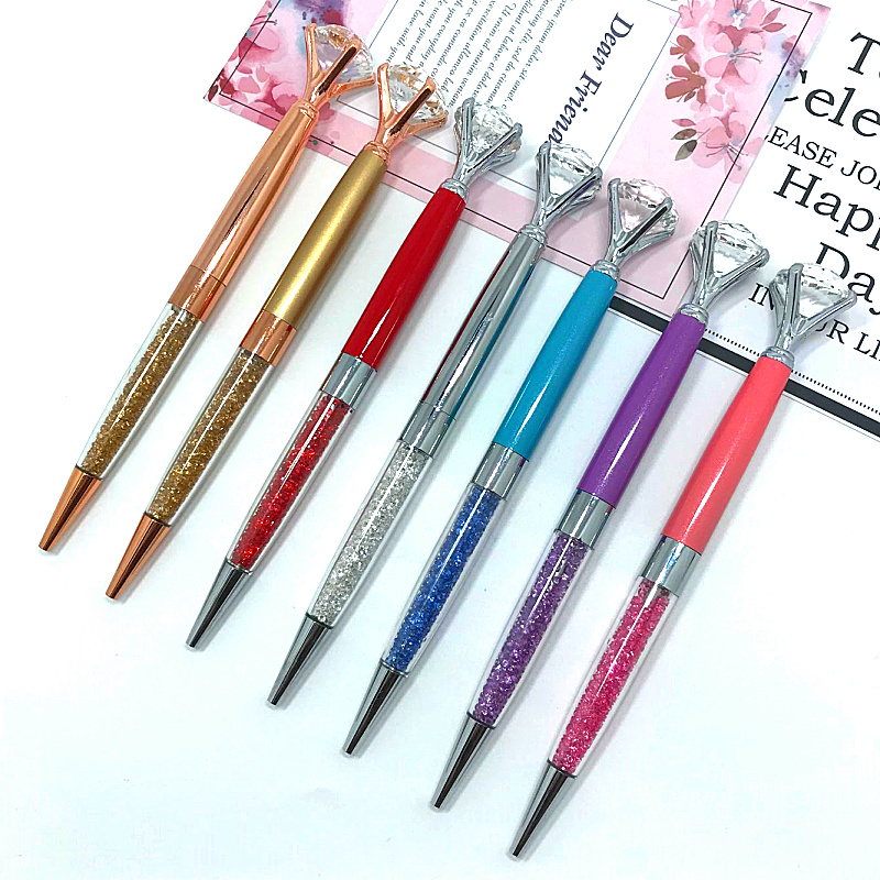 厂家直销大钻石笔 金属水晶笔 水晶玻璃钻石笔 现货