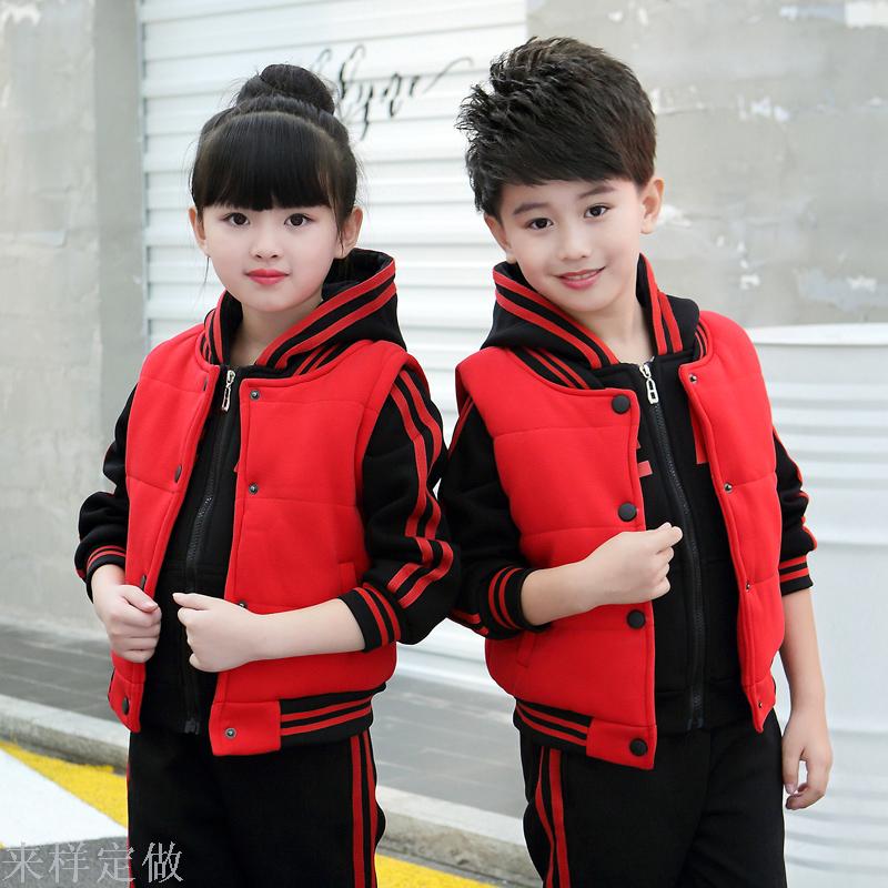 幼儿园园服新款春秋季中小学生校服班服2018运动套装定制细节图