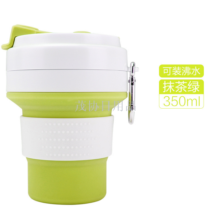 Coffee cup, silicone folding cup, portable travel telescopic mouthwash cup Specification image