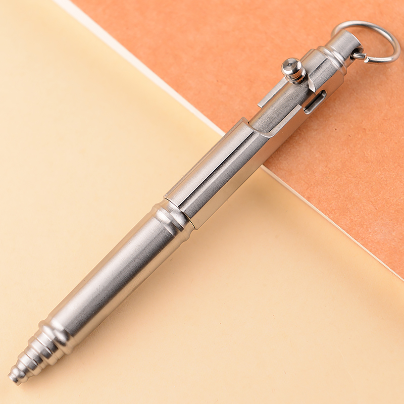 防身钨钢战术笔 女士防狼金属笔 户外用品细节图