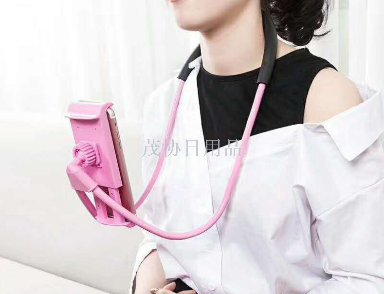 手机支架桌面桌面夹子挂脖子