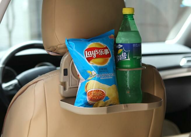 Travel dining tray多功能车载折叠置物架汽车产品图