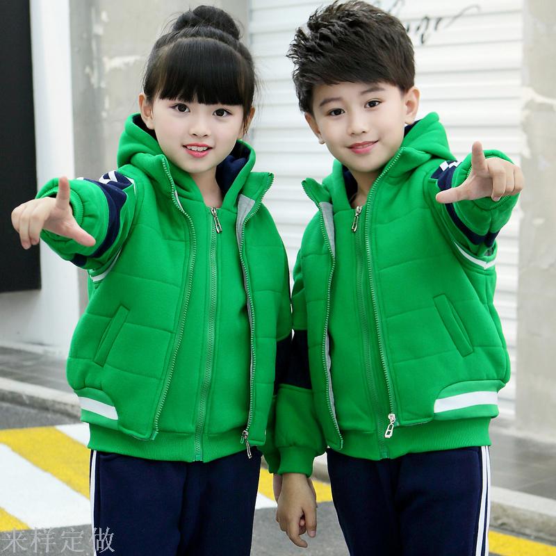 幼儿园园服春秋三件套儿童班服秋冬季2018新款深圳小学生校服套装