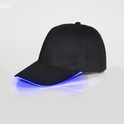 LED fiber optic luminescence hat
