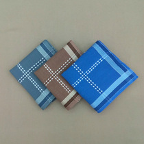43cm pure cotton check handkerchief for men handkerchief handkerchief square towel pattern simple generous light color handkerchief