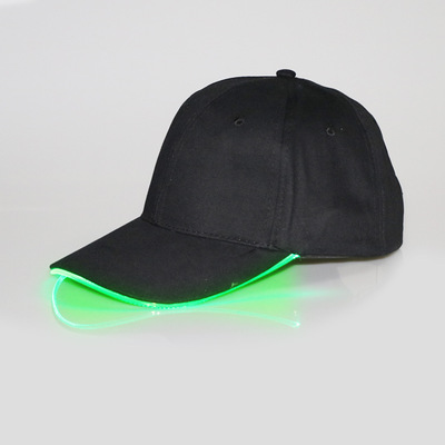Luminous cap LED luminous Baseball cap optical fiber luminous cap advertisement luminous sun hat