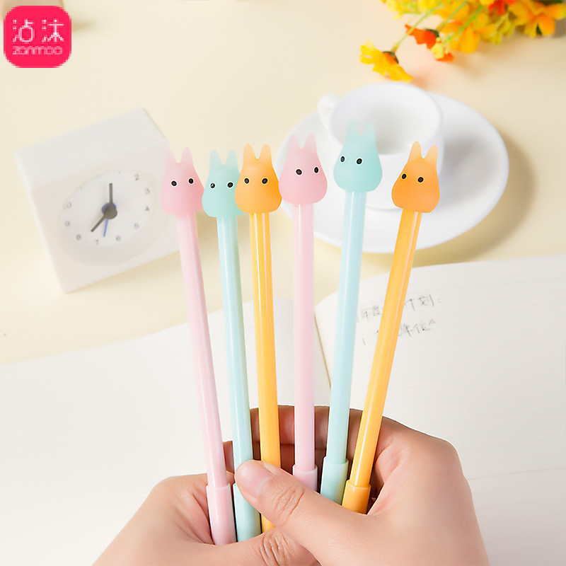 0642日韩国文具 创意兔子 学生中性笔水性笔创意水笔0.38m图