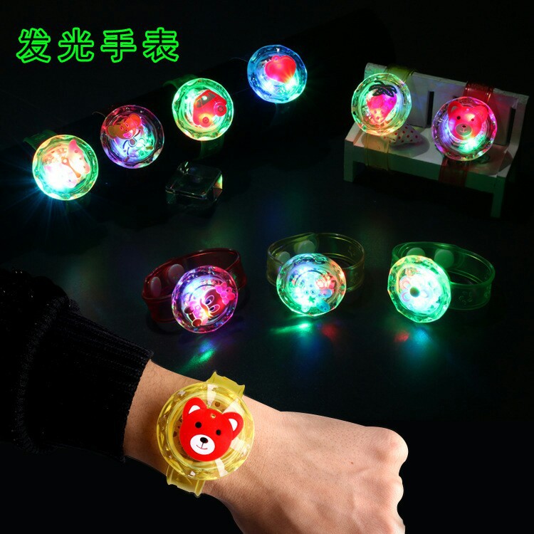 Key led silicone luminous bracelet entertainment props