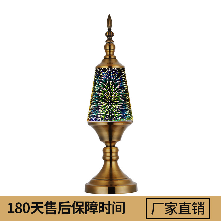 Dazzle color 3D desk lamp creative desk lamp furniture European luxury style