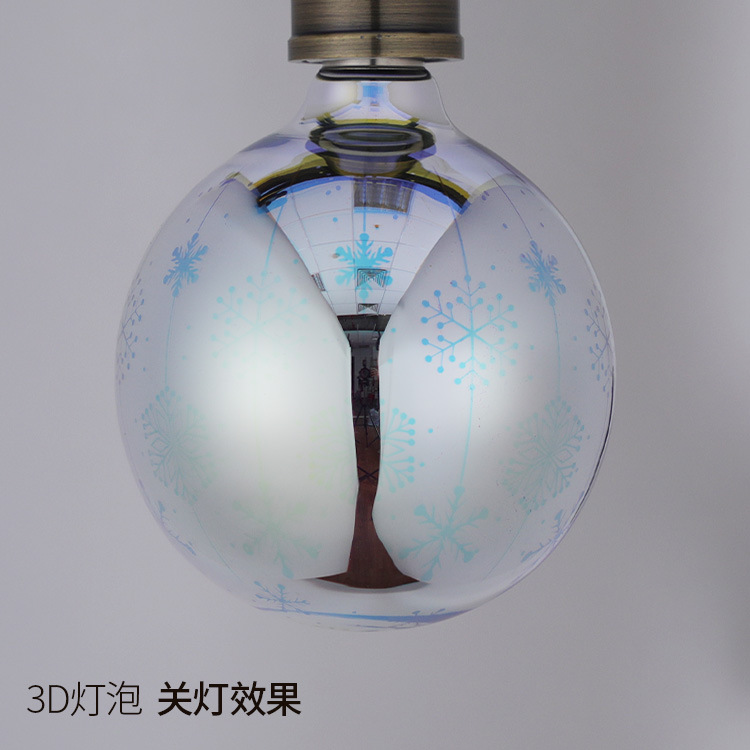LED candles 3D fireworks restaurant decor Retro decor creative filament bulbs