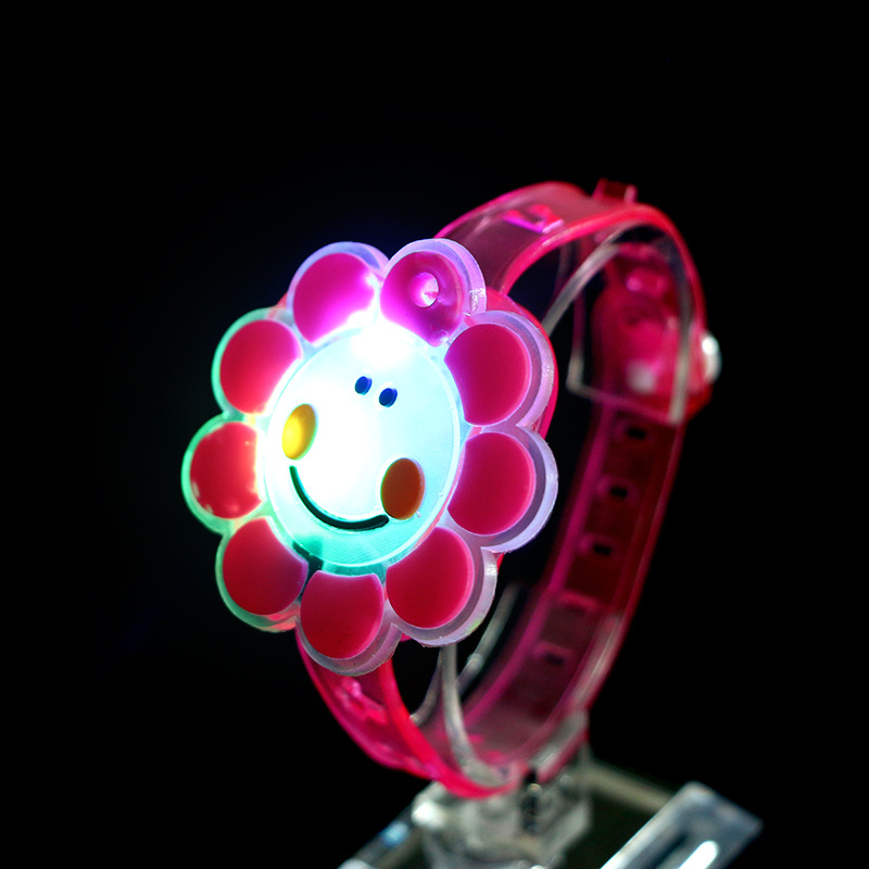 New LED flash wrist with cartoon flash bracelet toy with children's song music