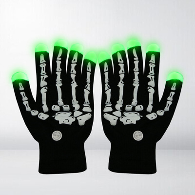 Skeleton glow gloves LED gloves glow warm gloves
