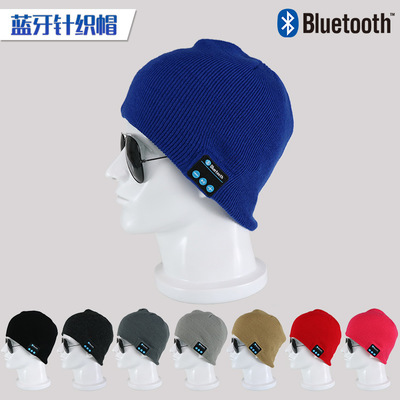 Bluetooth hat Smart Talk music knitted hat Autumn/winter warm stereo Bluetooth music hat