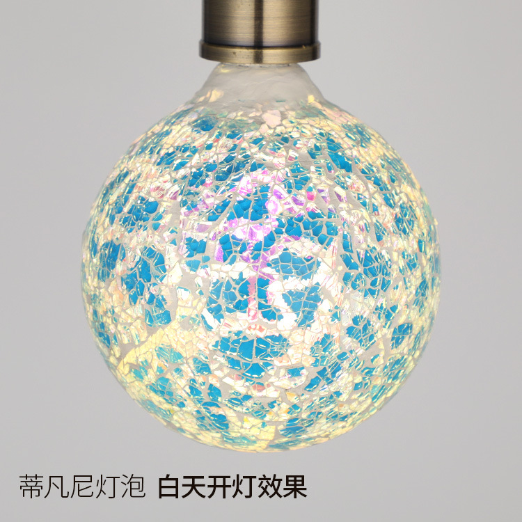 LED art lamp Mosaic pure handmade art bulb European American court style